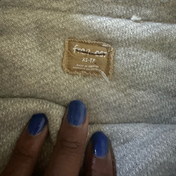 FREE PEOPLE X FREE-EST Oatmeal Milly Cowl Neck Sweater and Skirt 2 PC SET NWT XS - Picture 5 of 6